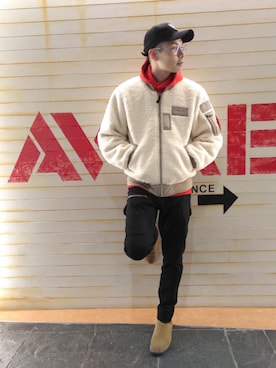 「アウトドアミックス」｜Haranoさん（メンズ・180cm）の秋コーディネート