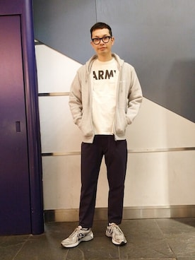 Haranoさん(メンズ・181cm)の冬コーディネート