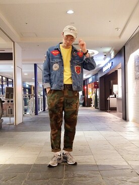 「ジージャン」｜Haranoさん（メンズ・181cm）の春コーディネート