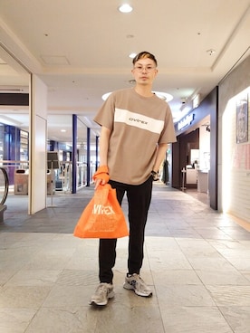 「エコバッグ」｜Haranoさん（メンズ・181cm）の春コーディネート