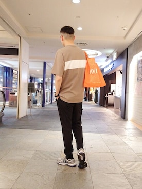 「エコバッグ」｜Haranoさん（メンズ・181cm）の春コーディネート