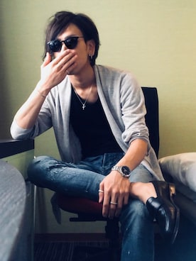 てふさん（メンズ・180cm）の春コーディネート