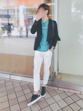 「Paul Smith COLLECTION（ポールスミスコレクション）のアイテム（ジャケット/アウター）」を使った、てふさん（メンズ・180cm）の夏コーディネート
