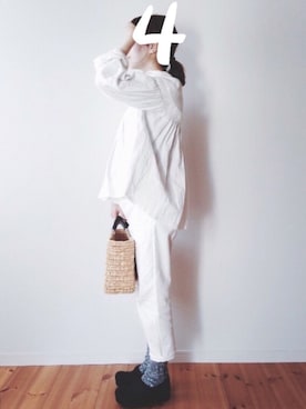 「Steven Alan（スティーブンアラン）のアイテム（アクセサリー）」を使った、 s h i.さん（レディース・157cm）の冬コーディネート