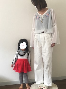 「ちびっこ」｜islandtailさん（キッズ・80cm）の春コーディネート