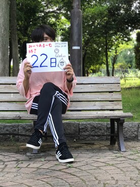 「MEETS A ROOMカウントアップ」｜ちゃんえがさん（メンズ・178cm）の夏コーディネート