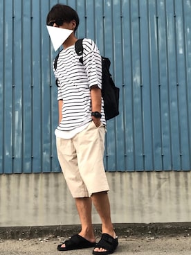 ちゃんえがさん（メンズ・178cm）の夏コーディネート