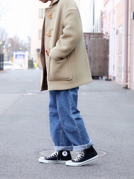 「MARGARET HOWEEL」｜「アイテム（ジャケット/アウター）」を使った、ちゃんえがさん（メンズ・178cm）の冬コーディネート