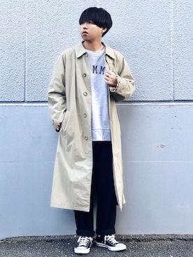 「GIORGIO ARMANI」｜ちゃんえがさん（メンズ・178cm）の冬コーディネート