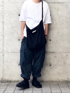 「URBAN RESEARCH Sonny Label（アーバンリサーチサニーレーベル）のアイテム（サンダル）」を使った、ちゃんえがさん（メンズ・178cm）の夏コーディネート