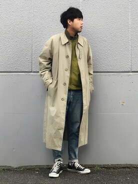 「GIORGIO ARMANI（ジョルジオアルマーニ）のアイテム（ジャケット/アウター）」を使った、ちゃんえがさん（メンズ・178cm）の冬コーディネート