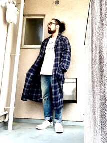 古着 | 京都のフラミンゴで購入したネルガウン(シャツ/ブラウス)