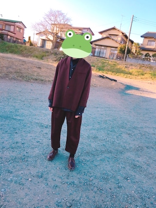 モカ色　ka na ta セットアップ ka na taのセットアップを使ったメンズ人気ファッション