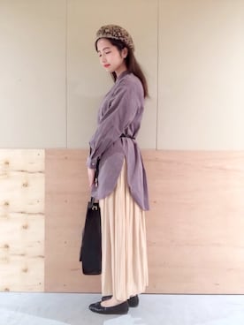 NATSUKI SATOさん(レディース・162cm)の秋コーディネート