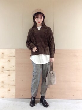 NATSUKI SATOさん(レディース・162cm)の秋コーディネート