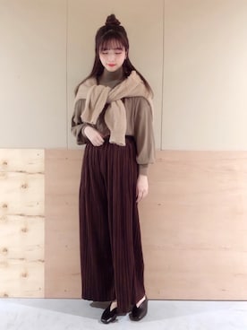 NATSUKI SATOさん(レディース・162cm)の秋コーディネート