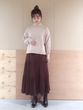 NATSUKI SATOさん(レディース・162cm)の秋コーディネート