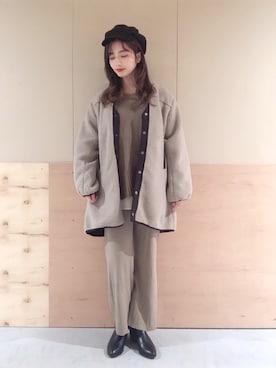 「ワントーンスタイル」｜NATSUKI SATOさん（レディース・162cm）の秋コーディネート