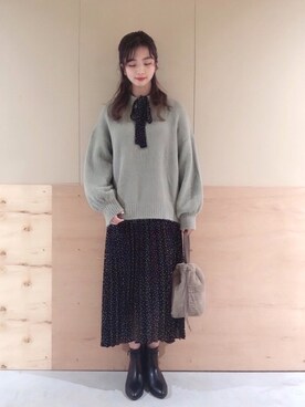 NATSUKI SATOさん(レディース・162cm)の秋コーディネート