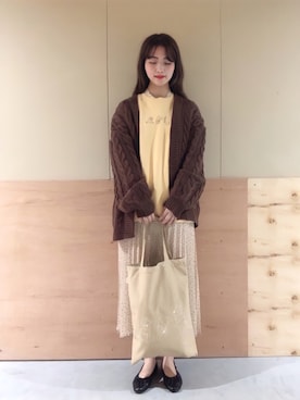 NATSUKI SATOさん（レディース・162cm）の冬コーディネート