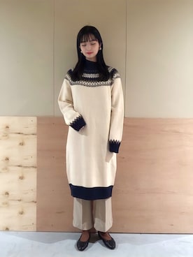 「ノルディック」｜NATSUKI SATOさん（レディース・162cm）の冬コーディネート