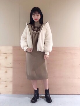 NATSUKI SATOさん(レディース・162cm)の冬コーディネート