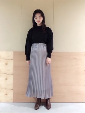 NATSUKI SATOさん（レディース・162cm）の冬コーディネート