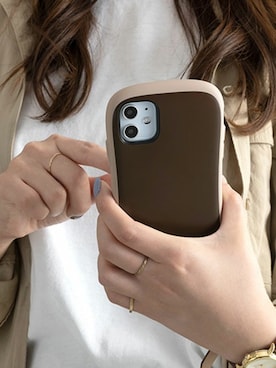 「iFace（アイフェイス）のアイテム」を使った、Hameeさん（レディース・158cm）の春コーディネート