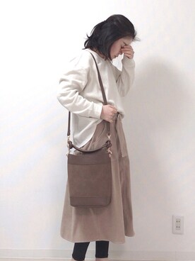 「ワッフル」｜fufufuさん（レディース・157cm）の冬コーディネート