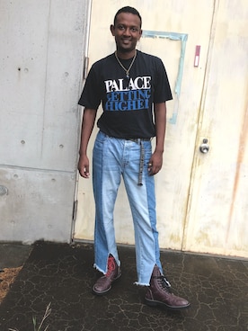 「palace」｜「アイテム（アクセサリー）」を使った、Kalpa《相互》さん（メンズ・185cm）の夏コーディネート