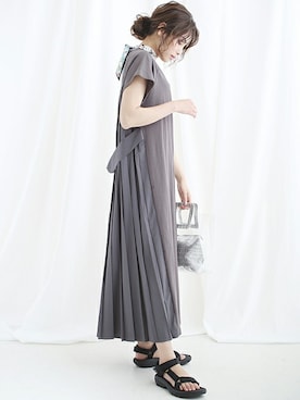 「ABITOKYO（アビトーキョー）のアイテム（ワンピース/ドレス）」を使った、ABITOKYOさん（メンズ・162cm）の夏コーディネート