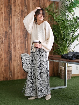 「ABITOKYO（アビトーキョー）のアイテム」を使った、ABITOKYOさん（レディース・162cm）の秋コーディネート