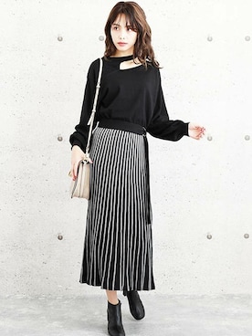 「Diosfront（ディオスフロント）のアイテム」を使った、ABITOKYOさん（レディース・162cm）の秋コーディネート