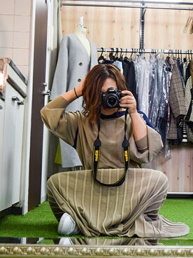 「Diosfront（ディオスフロント）のアイテム」を使った、ABITOKYOさん（レディース・162cm）の秋コーディネート