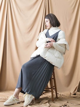 「ABITOKYO（アビトーキョー）のアイテム（ジャケット/アウター）」を使った、ABITOKYOさん（レディース・162cm）の秋コーディネート