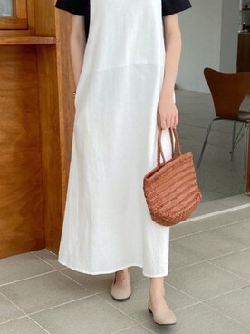 「ABITOKYO（アビトーキョー）のアイテム（オールインワン・サロペット）」を使った、ABITOKYOさん（レディース・162cm）の夏コーディネート