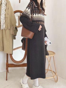 「ABITOKYO（アビトーキョー）のアイテム」を使った、ABITOKYOさん（レディース・162cm）の秋コーディネート