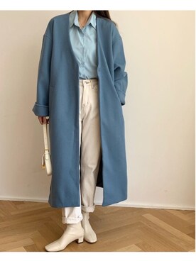 「ABITOKYO（アビトーキョー）のアイテム（ジャケット/アウター）」を使った、ABITOKYOさん（レディース・162cm）の秋コーディネート