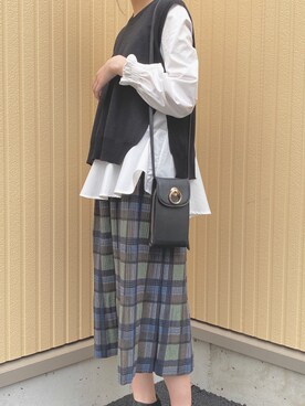 「emi+（エミプラス）のアイテム」を使った、ABITOKYOさん（レディース・162cm）の秋コーディネート