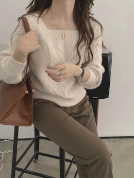 「emi+（エミプラス）のアイテム」を使った、ABITOKYOさん（レディース・162cm）の秋コーディネート