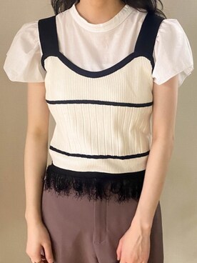 「Diosfront（ディオスフロント）のアイテム」を使った、ABITOKYOさん（レディース・162cm）の春コーディネート