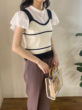 「Diosfront（ディオスフロント）のアイテム」を使った、ABITOKYOさん（レディース・162cm）の春コーディネート