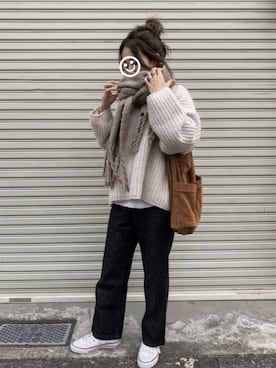 chii___ca♡さん（レディース・161cm）の冬コーディネート