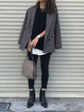 chii___ca♡さん（レディース・161cm）の秋コーディネート