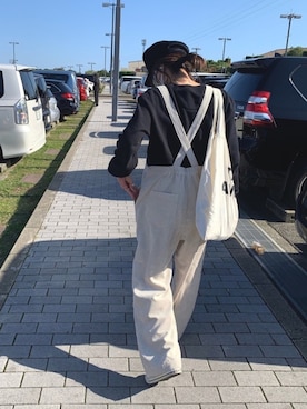 「reca（レカ）のアイテム（オールインワン・サロペット）」を使った、chii___ca♡さん（レディース・161cm）の秋コーディネート