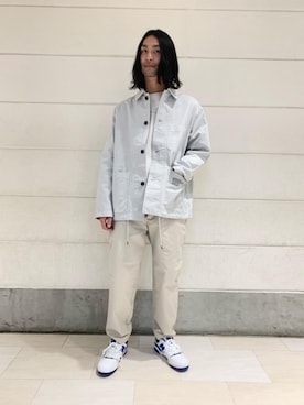 「ATELIER BETON（アトリエベトン）のアイテム（カバーオール）」を使った、伊藤 祥平さん（メンズ・178cm）の冬コーディネート