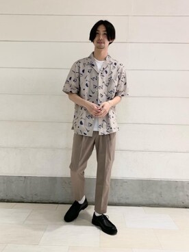 「KLEMAN（クレマン）の＜KLEMAN＞ PADRE/シューズ（モカシン/デッキシューズ）」を使った、伊藤 祥平さん（メンズ・178cm）の春コーディネート