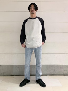 「KLEMAN（クレマン）の＜KLEMAN＞ PADRE/シューズ（モカシン/デッキシューズ）」を使った、伊藤 祥平さん（メンズ・178cm）の春コーディネート