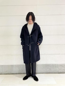 「BEAUTY&YOUTH UNITED ARROWS（ビューティーアンドユースユナイテッドアローズ）のアイテム（ダッフルコート）」を使った、伊藤 祥平さん（メンズ・178cm）の秋コーディネート