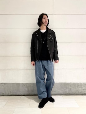 「BEAUTY&YOUTH UNITED ARROWS（ビューティーアンドユースユナイテッドアローズ）のアイテム（その他アウター）」を使った、伊藤 祥平さん（メンズ・178cm）の冬コーディネート